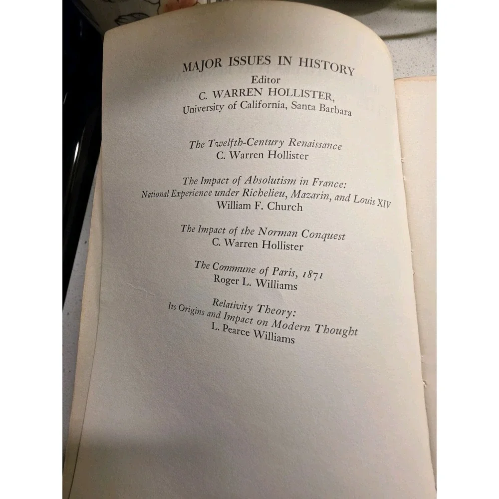 The 12th Century‎ Renaissance C Warren Hollister John Wiley Pub 1969 Paperback